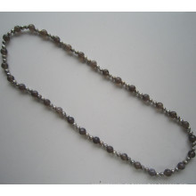 Ziemlich lange Süßwasser Perle Kostüm Halskette